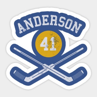 Craig Anderson Buffalo Goalie Sticks Sticker